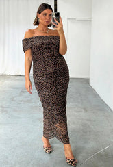 NEVER FULLY DRESSED - LEOPARD DIAZ DRESS